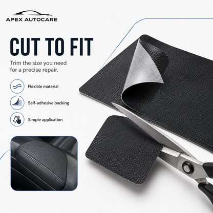 Apex AutoCare Leather Repair Patch – Self-Adhesive Automotive Seat Fix