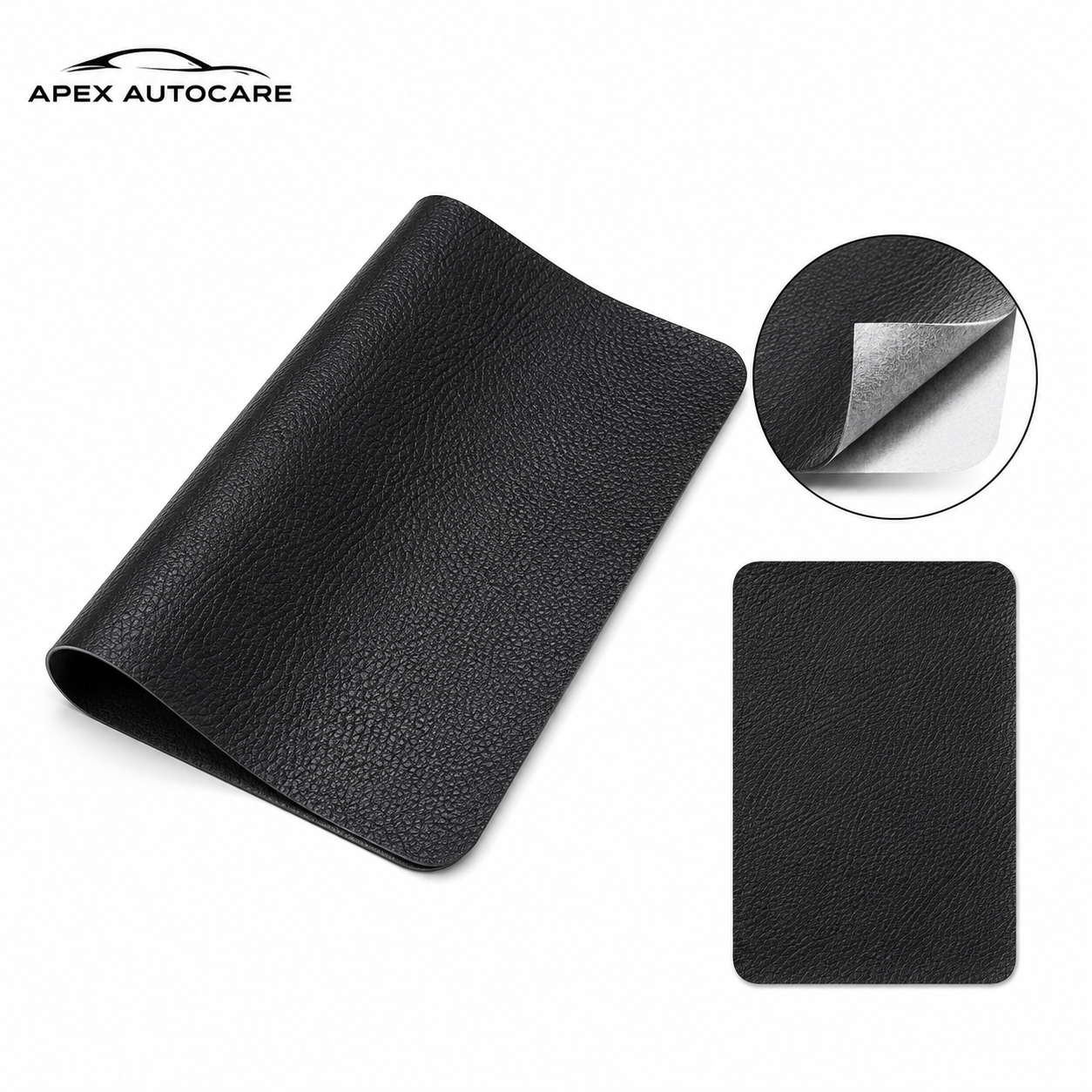 Apex AutoCare Leather Repair Patch – Self-Adhesive Automotive Seat Fix
