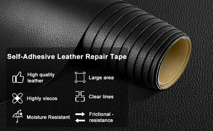 Apex AutoCare Leather Repair Patch – Self-Adhesive Automotive Seat Fix