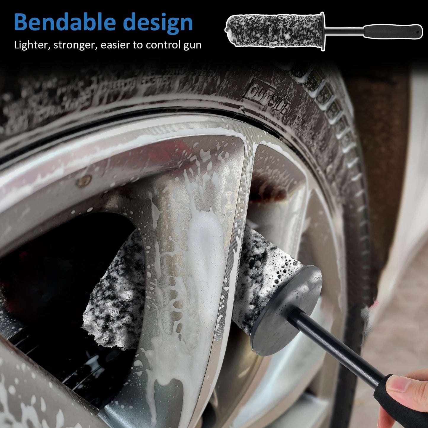 Apex 3-Piece Wheel & Detail Brush Set